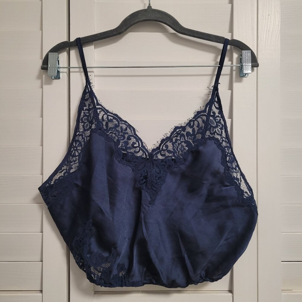 Free People Night Out Blouson Brami in Navy Large NWT